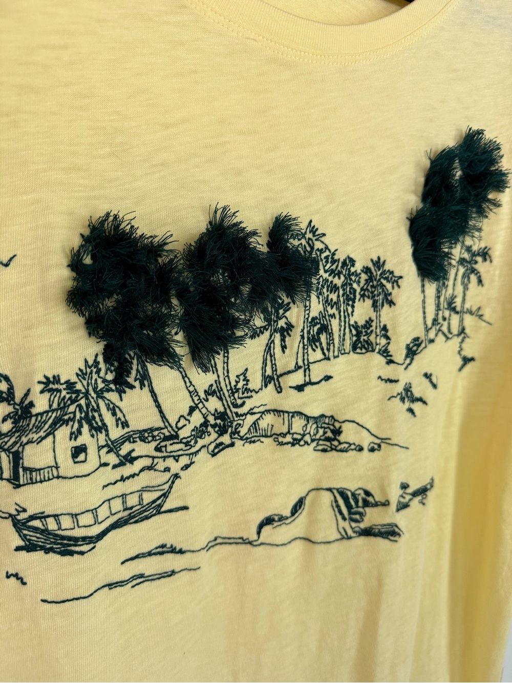 J. Crew Yellow Palm Tee - Picture 3 of 4